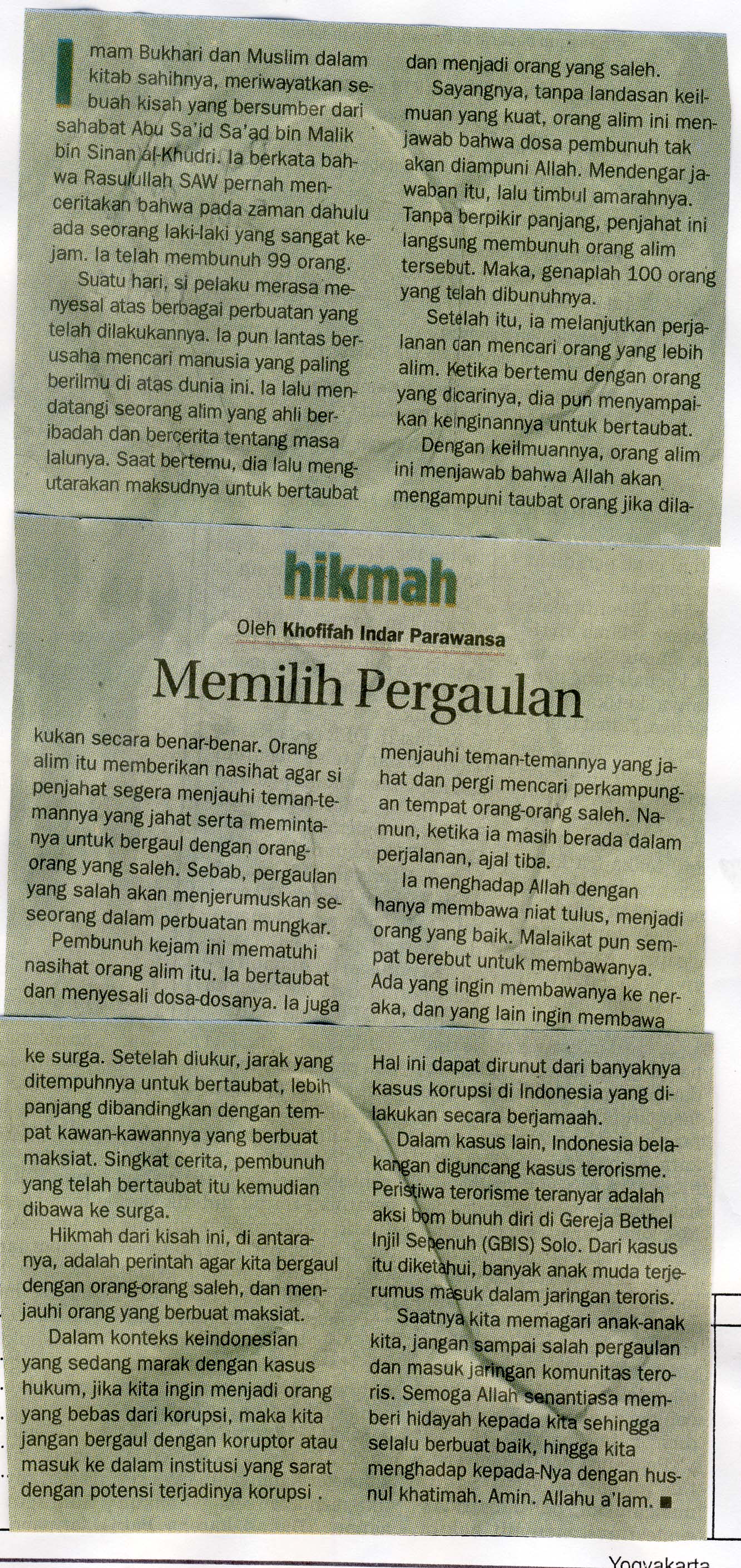 Kliping jogja terbaru